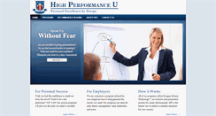 Desktop Screenshot of highperformanceu.com